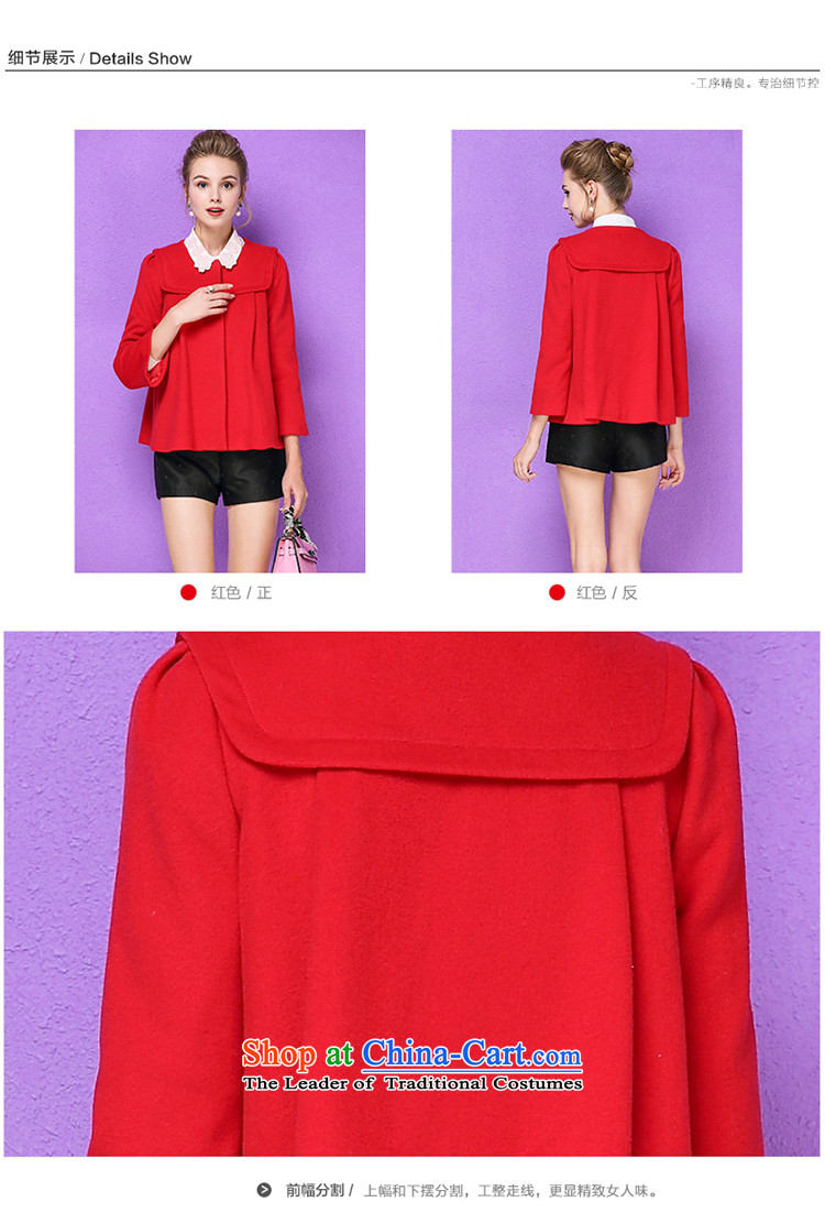 The Secretary for Health-care 2015 Ms. OSCE winter new wool 9 cuff round-neck collar and small-wind jacket? 10112 gross red S picture, prices, brand platters! The elections are supplied in the national character of distribution, so action, buy now enjoy more preferential! As soon as possible.