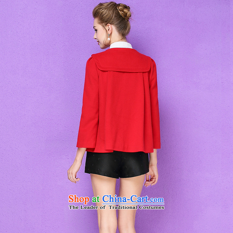 The Secretary for Health-care 2015 Ms. OSCE winter new wool 9 cuff round-neck collar and small-wind jacket? 10112 gross red s,olrain,,, shopping on the Internet