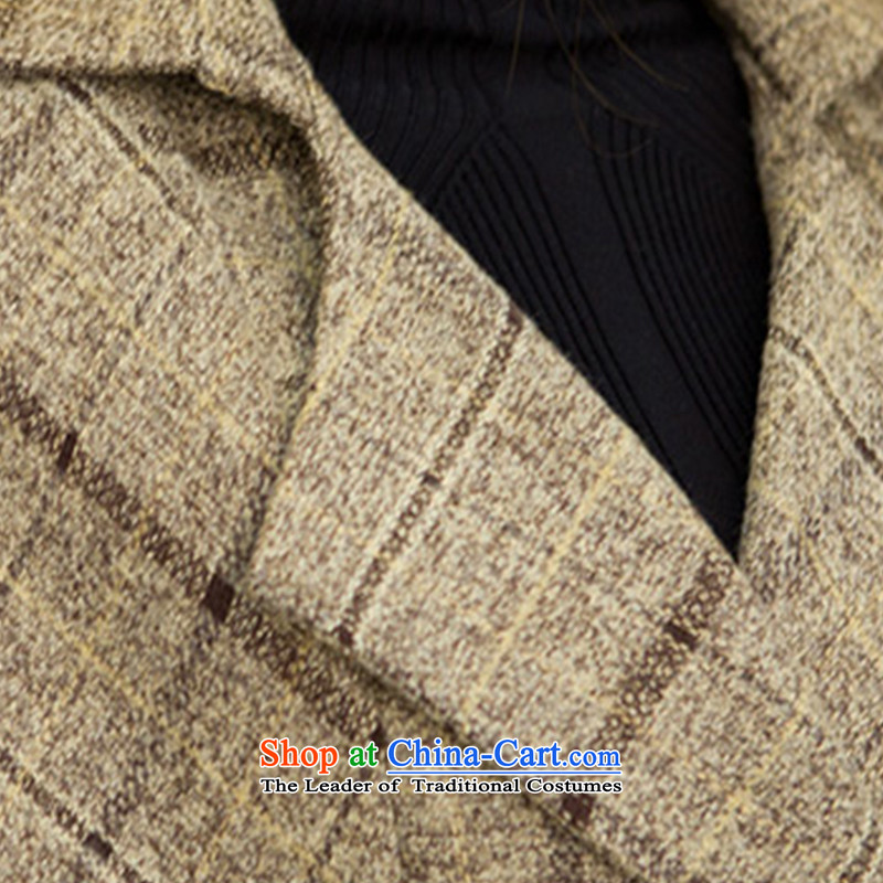 The YOYO optimization with 2015 Winter stylish style charm new Wild Hair? V1729 jacket coat yellow , L, in compliance with the three.... optimized shopping on the Internet