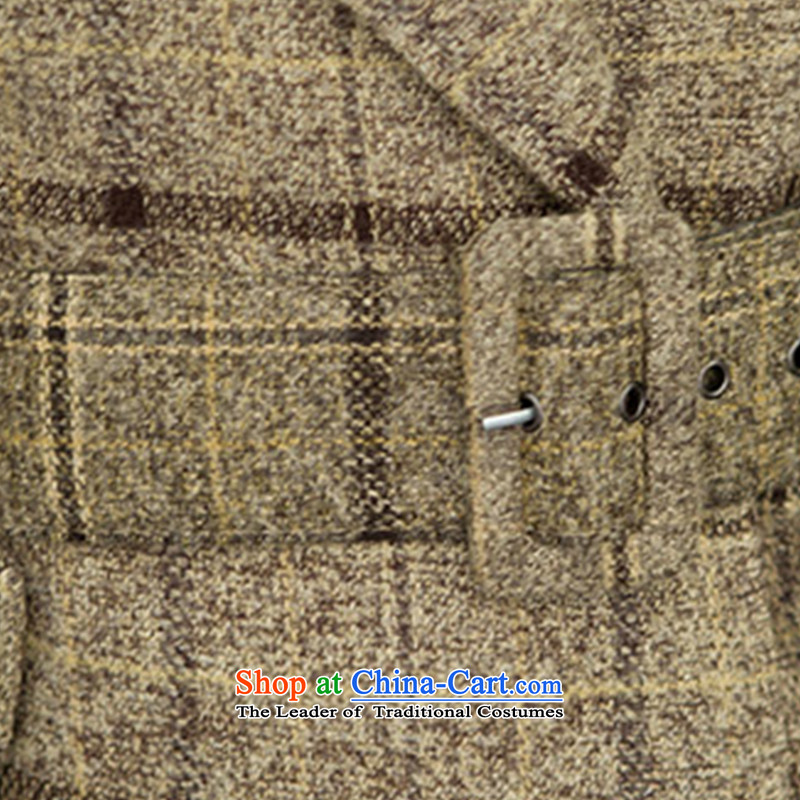 The YOYO optimization with 2015 Winter stylish style charm new Wild Hair? V1729 jacket coat yellow , L, in compliance with the three.... optimized shopping on the Internet
