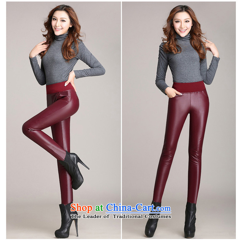 The Director of the WOMEN'S XL 2015 autumn and winter plus lint-free thick PU leather pants girl Sleek and versatile knitted elastic castor trousers 8512 Black Large 3XL code around 922.747 160 pictures, prices, brand platters! The elections are supplied in the national character of distribution, so action, buy now enjoy more preferential! As soon as possible.