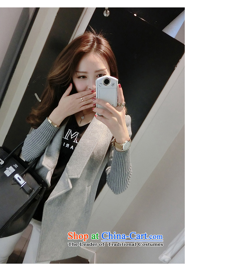 Load the new beauty autumn a wool coat Korean leisure spring and autumn gross girls jacket? long for women 1811 gray S picture, prices, brand platters! The elections are supplied in the national character of distribution, so action, buy now enjoy more preferential! As soon as possible.