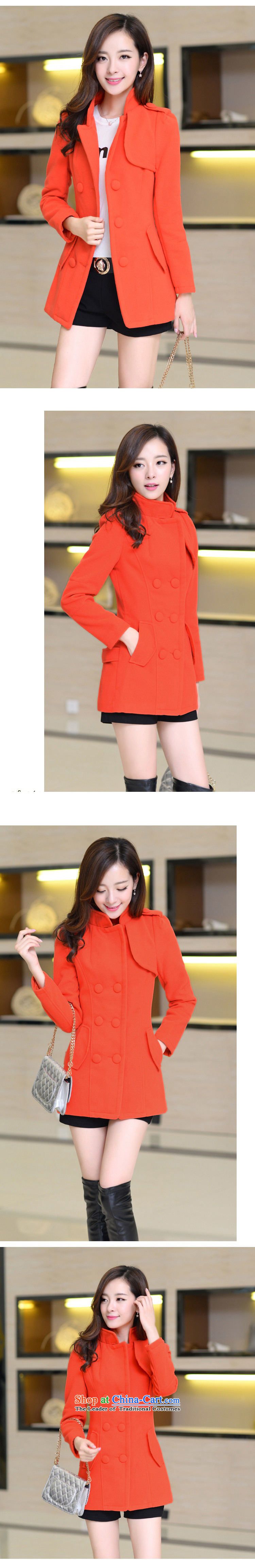 The OSCE detailed in 2015 autumn and winter New Women Korean jacket Sau San double-coats women 8861 gross? orange XL Photo, prices, brand platters! The elections are supplied in the national character of distribution, so action, buy now enjoy more preferential! As soon as possible.