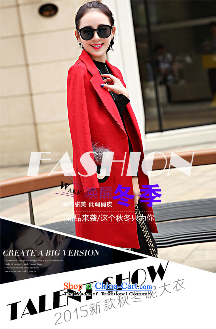 Suits for warm in the long hair? female Korean jacket for autumn and winter by replacing a wool coat female thick han bum 119 RED M picture, prices, brand platters! The elections are supplied in the national character of distribution, so action, buy now enjoy more preferential! As soon as possible.