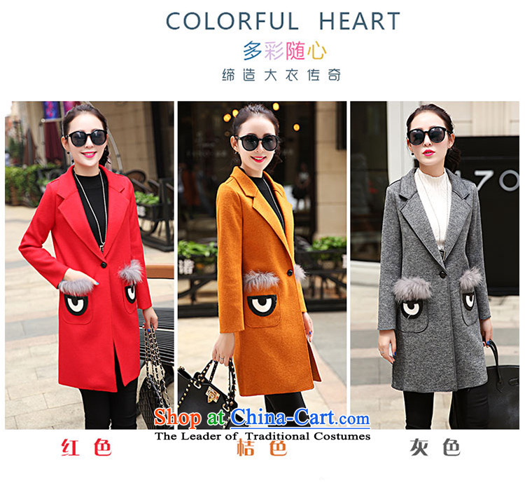 Suits for warm in the long hair? female Korean jacket for autumn and winter by replacing a wool coat female thick han bum 119 RED M picture, prices, brand platters! The elections are supplied in the national character of distribution, so action, buy now enjoy more preferential! As soon as possible.