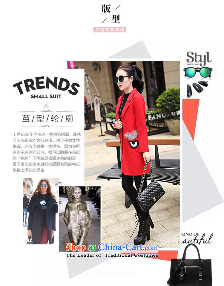 Suits for warm in the long hair? female Korean jacket for autumn and winter by replacing a wool coat female thick han bum 119 RED M picture, prices, brand platters! The elections are supplied in the national character of distribution, so action, buy now enjoy more preferential! As soon as possible.