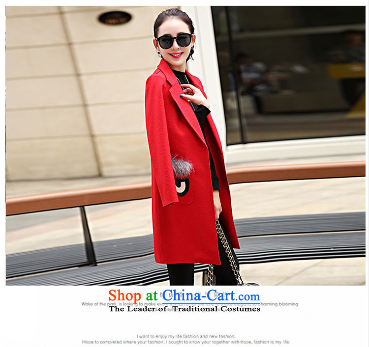 Suits for warm in the long hair? female Korean jacket for autumn and winter by replacing a wool coat female thick han bum 119 RED M picture, prices, brand platters! The elections are supplied in the national character of distribution, so action, buy now enjoy more preferential! As soon as possible.