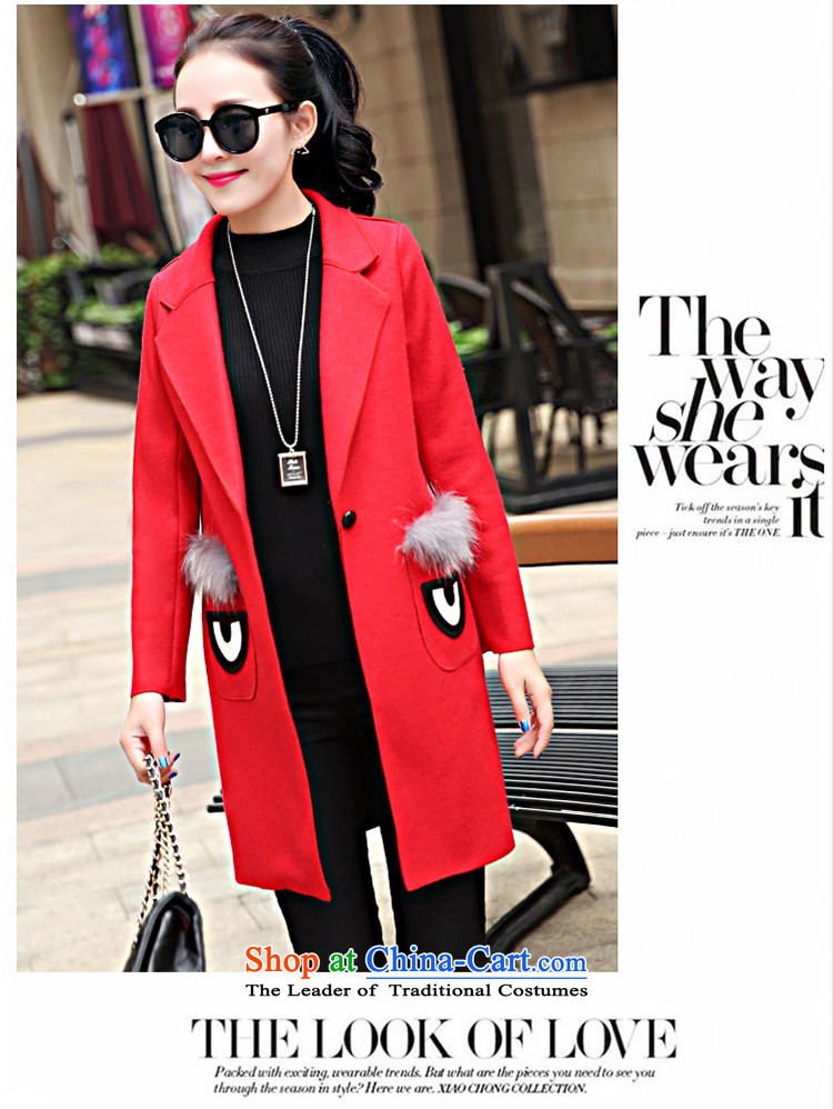 Suits for warm in the long hair? female Korean jacket for autumn and winter by replacing a wool coat female thick han bum 119 RED M picture, prices, brand platters! The elections are supplied in the national character of distribution, so action, buy now enjoy more preferential! As soon as possible.