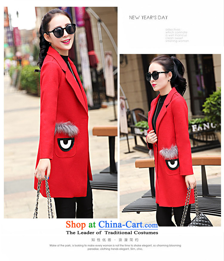 Suits for warm in the long hair? female Korean jacket for autumn and winter by replacing a wool coat female thick han bum 119 RED M picture, prices, brand platters! The elections are supplied in the national character of distribution, so action, buy now enjoy more preferential! As soon as possible.
