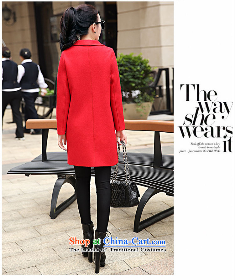 Suits for warm in the long hair? female Korean jacket for autumn and winter by replacing a wool coat female thick han bum 119 RED M picture, prices, brand platters! The elections are supplied in the national character of distribution, so action, buy now enjoy more preferential! As soon as possible.