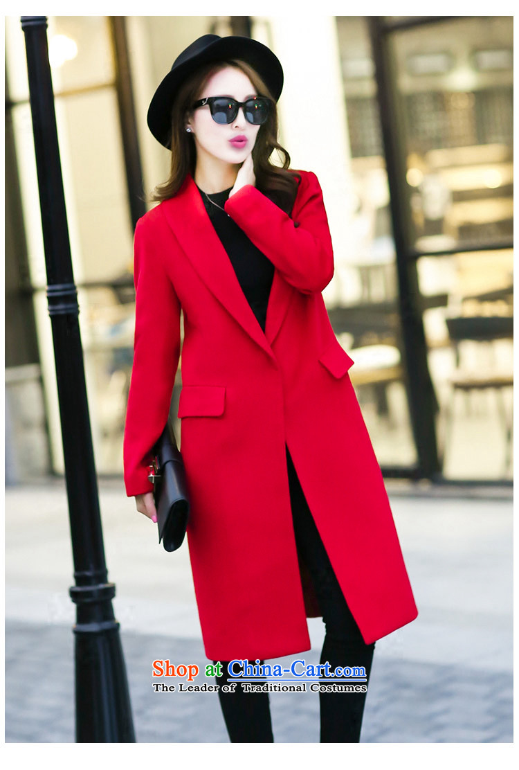 The dragon culture in Europe in gross? coats long jacket, 2015 autumn and winter new red L picture, prices, brand platters! The elections are supplied in the national character of distribution, so action, buy now enjoy more preferential! As soon as possible.