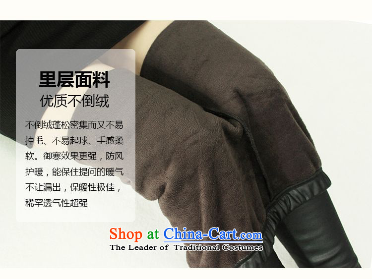  Large EITAI female winter clothing to intensify the graphics plus thin simulated leather pants, forming the wool pants zipper 3XL black 170-220 catty picture, prices, brand platters! The elections are supplied in the national character of distribution, so action, buy now enjoy more preferential! As soon as possible.