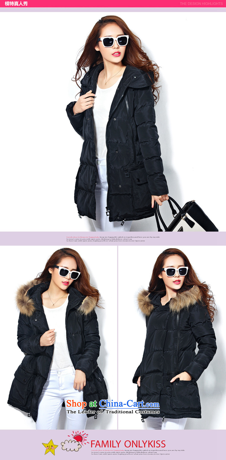 The Ituri 2015 winter clothing new larger female Korean version of Sau San video thin thick down to pass through 200 MM thick black 2XL( catty can penetrate 170-200 catty, prices, photo) Brand platters! The elections are supplied in the national character of distribution, so action, buy now enjoy more preferential! As soon as possible.