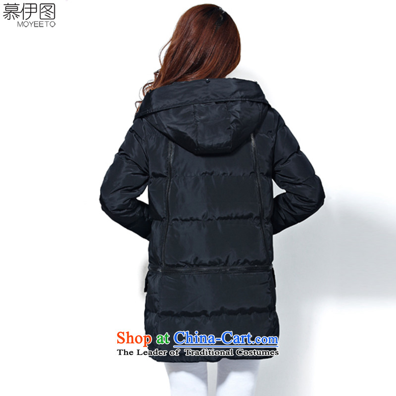 The Ituri 2015 winter clothing new larger female Korean version of Sau San video thin thick down to pass through 200 MM thick black 2XL( catty to pass through the catty 170-200), Ituri shopping on the Internet has been pressed.
