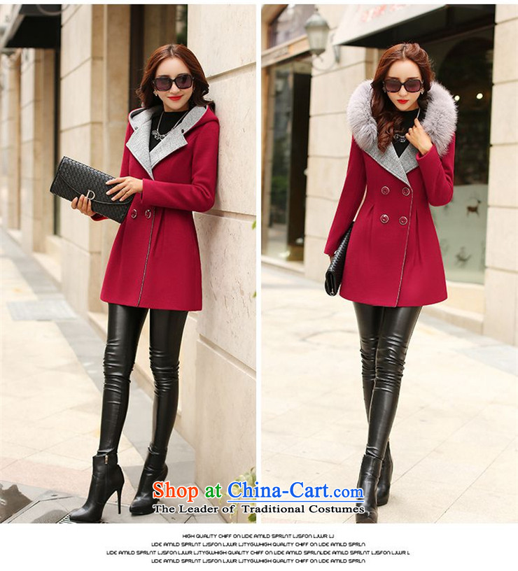 Mr. Ko Yo 2015 New Women's jacket in gross? long hair collar aristocratic small wind-coats of incense female A2942 pink L picture, prices, brand platters! The elections are supplied in the national character of distribution, so action, buy now enjoy more preferential! As soon as possible.