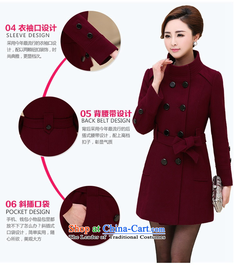 Gil Wo Ika 2015 Fall/Winter Collections 30-35-40 middle-aged women aged mother with Korean Pack windbreaker larger gross? coats jacket, Sleek and versatile wine red XL Photo, prices, brand platters! The elections are supplied in the national character of distribution, so action, buy now enjoy more preferential! As soon as possible.