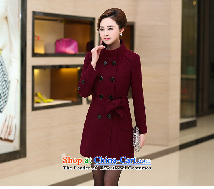 Gil Wo Ika 2015 Fall/Winter Collections 30-35-40 middle-aged women aged mother with Korean Pack windbreaker larger gross? coats jacket, Sleek and versatile wine red XL Photo, prices, brand platters! The elections are supplied in the national character of distribution, so action, buy now enjoy more preferential! As soon as possible.