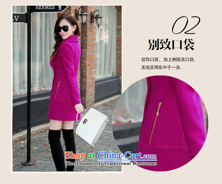 158 The following cabana 2015 autumn and winter new Korean thick cotton wool? jacket folder in long coats of Sau San han bum lapel of red L picture, prices, brand platters! The elections are supplied in the national character of distribution, so action, buy now enjoy more preferential! As soon as possible.