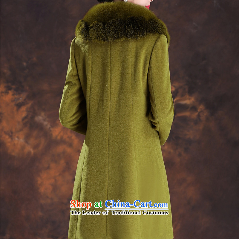 The former Yugoslavia autumn dreams 2015 new women's winter really gross for long-sleeved slimming fox commuter wild video thin wool coat female A39-6619? cashmere possession of small dream autumn blue XL, , , , shopping on the Internet