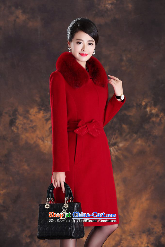 The former Yugoslavia autumn dreams 2015 new women's winter Sau San commuter wild video thin really gross for Europe and the fox long-sleeved wool coat female A39-580? cashmere large red XXL picture, prices, brand platters! The elections are supplied in the national character of distribution, so action, buy now enjoy more preferential! As soon as possible.