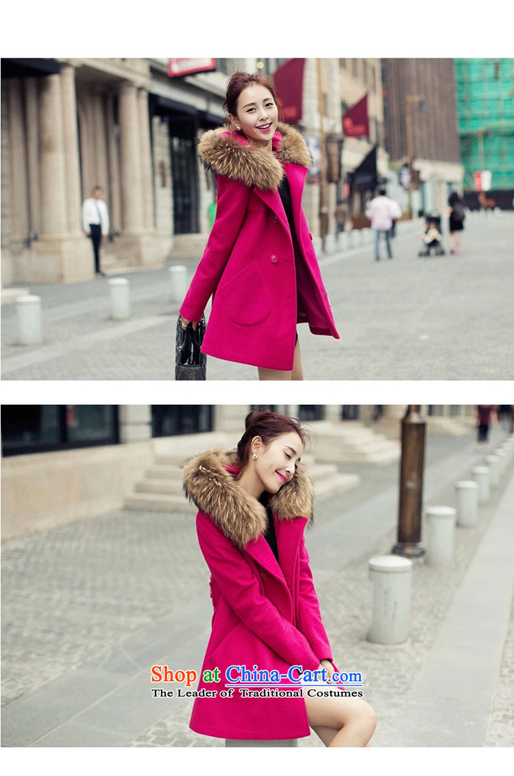 Ms. Sin has a 2015 Autumn new goddess of van gross jacket version won? long overcoat for women in red to ultra-Nagymaros collar M picture, prices, brand platters! The elections are supplied in the national character of distribution, so action, buy now enjoy more preferential! As soon as possible.