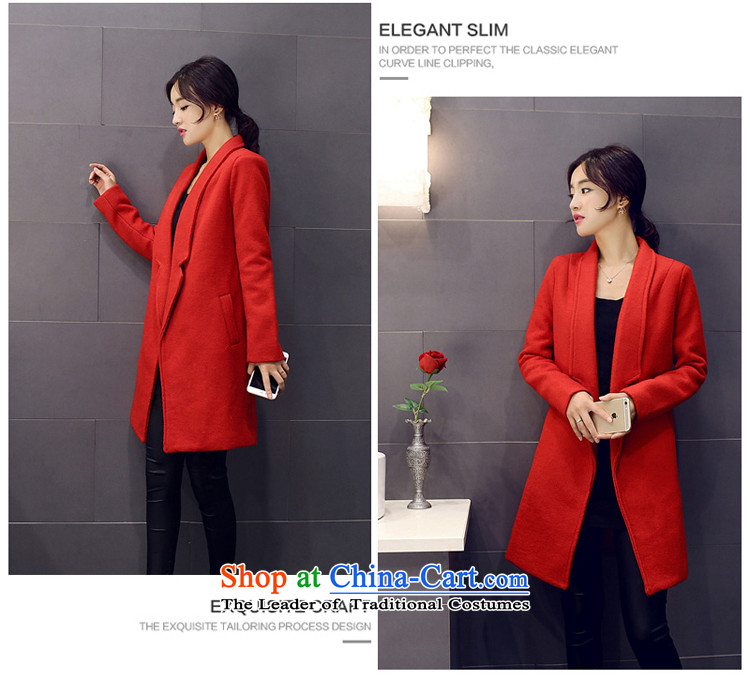 The achievement of poetry, 2015 autumn and winter New Women Korean windbreaker suits for long jacket coat female gross? RED M picture, prices, brand platters! The elections are supplied in the national character of distribution, so action, buy now enjoy more preferential! As soon as possible.