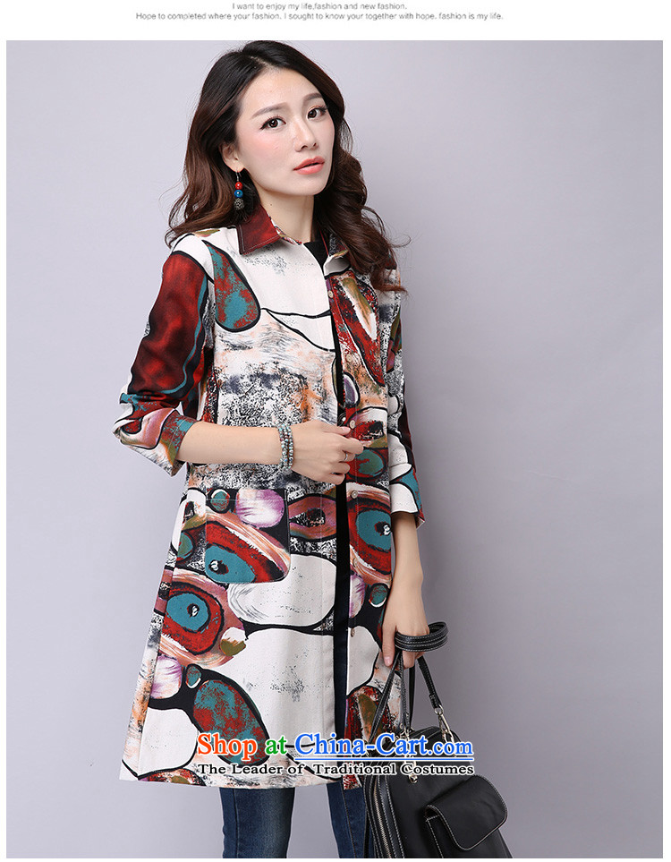 2015 Autumn and Winter Korea MEISUDI version of large numbers of ladies arts van stamp loose video plus lint-free in the thin-Thick Long Cardigan long-sleeved shirt Huanghua XXL picture, prices, brand platters! The elections are supplied in the national character of distribution, so action, buy now enjoy more preferential! As soon as possible.