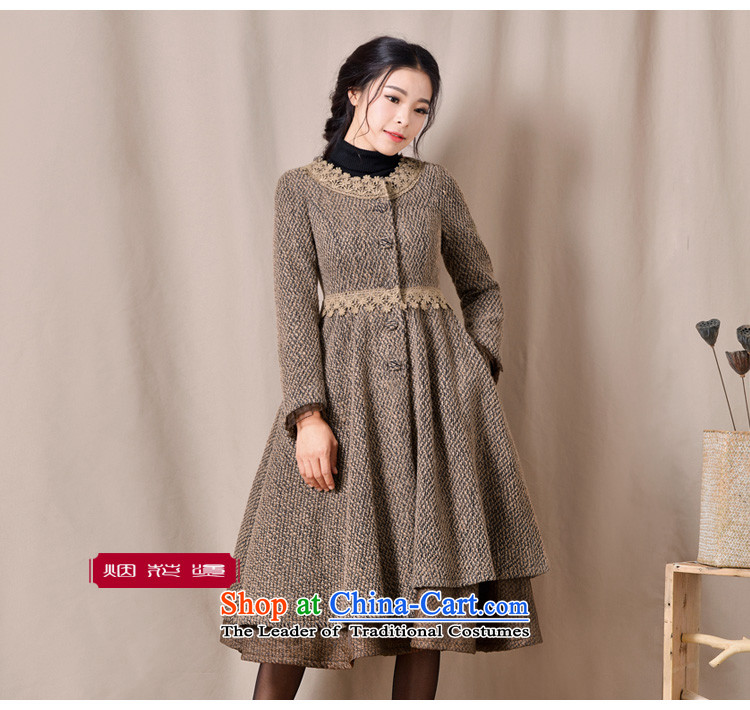 Fireworks ironing autumn and winter 2015 new women's retro look Sau San video thin hair? overcoat step light coffee XXXL colorfulness surplus pre-sale 30 days pictures, prices, brand platters! The elections are supplied in the national character of distribution, so action, buy now enjoy more preferential! As soon as possible.