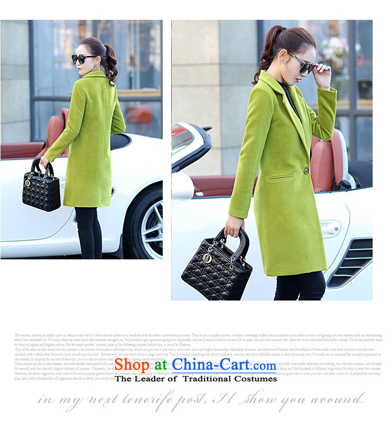 Cioni 2015 winter on new Korean girl in gross? jacket long solid color graphics thin Connie sub-Sau San coats female han bum navy M picture, prices, brand platters! The elections are supplied in the national character of distribution, so action, buy now enjoy more preferential! As soon as possible.