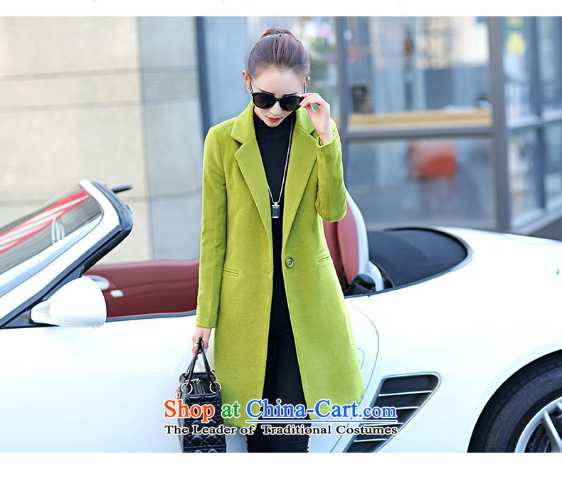 Cioni 2015 winter on new Korean girl in gross? jacket long solid color graphics thin Connie sub-Sau San coats female han bum navy M picture, prices, brand platters! The elections are supplied in the national character of distribution, so action, buy now enjoy more preferential! As soon as possible.