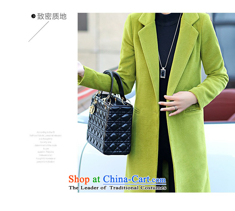 Cioni 2015 winter on new Korean girl in gross? jacket long solid color graphics thin Connie sub-Sau San coats female han bum navy M picture, prices, brand platters! The elections are supplied in the national character of distribution, so action, buy now enjoy more preferential! As soon as possible.