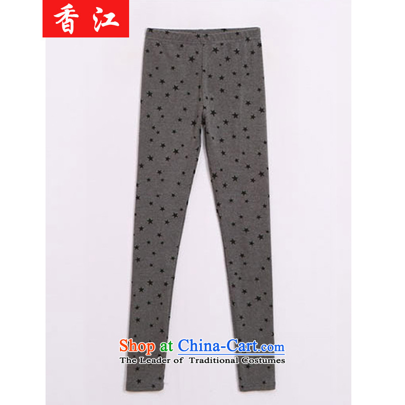 Xiang Jiang autumn and winter, to intensify the code, forming the trousers thick MM 200 catties thick sister autumn the lint-free thick video thin warm winter female trousers press 5236 large gray code 5XL, Xiangjiang , , , shopping on the Internet