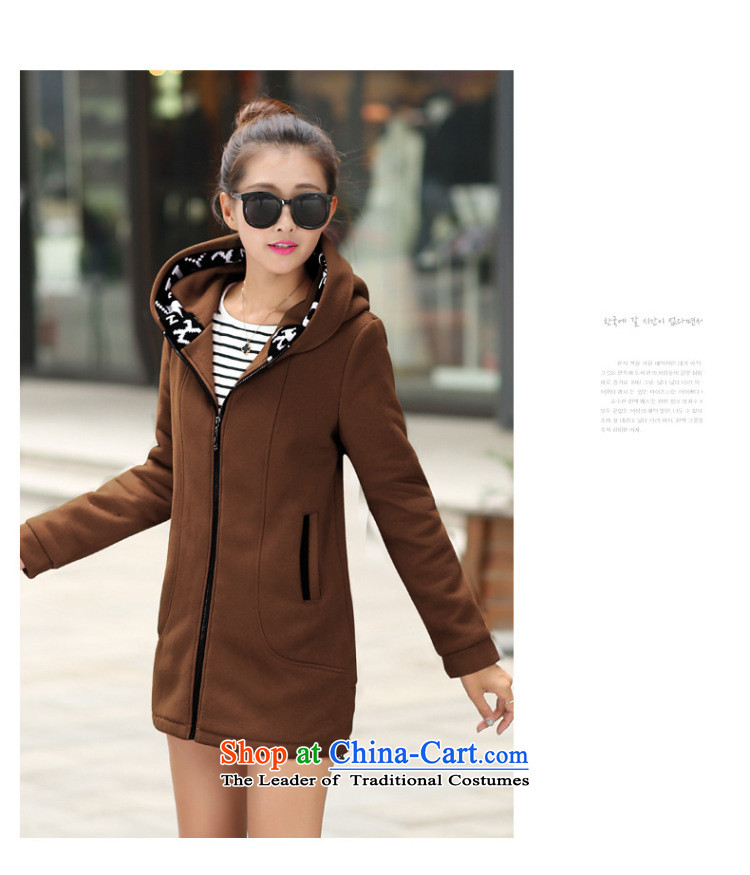 Athena Chu Isabel ad to xl ladies casual clothing of 200 mm in the catty thick sister long sleeves and lint-free cloth gross thick coat cardigan  3XL recommendations 145-160 1168 brown coal picture, prices, brand platters! The elections are supplied in the national character of distribution, so action, buy now enjoy more preferential! As soon as possible.