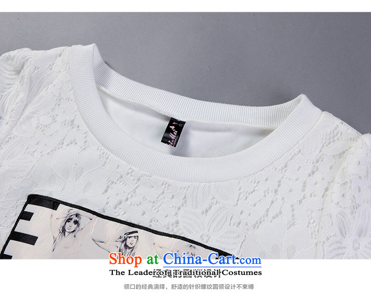 C.o.d. thick Mei larger fall to thick plus Yi-XL T-shirt with round collar casual shirt, forming the lace shirt, forming the basis of the movement of the Netherlands wind shirt white 3XL approximately 150-165¨catty picture, prices, brand platters! The elections are supplied in the national character of distribution, so action, buy now enjoy more preferential! As soon as possible.