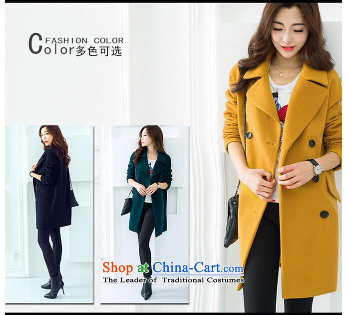 The 2015 Dili Blair Monrovia autumn and winter coats gross new Korean women? boxed loose in a thick long hair? jacket female 829 turmeric yellow L picture, prices, brand platters! The elections are supplied in the national character of distribution, so action, buy now enjoy more preferential! As soon as possible.