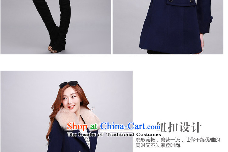 Miao-soo Arabic female COAT 2015 gross? the new winter) long thin a Sau San Video Coat 2018 Navy L picture, prices, brand platters! The elections are supplied in the national character of distribution, so action, buy now enjoy more preferential! As soon as possible.
