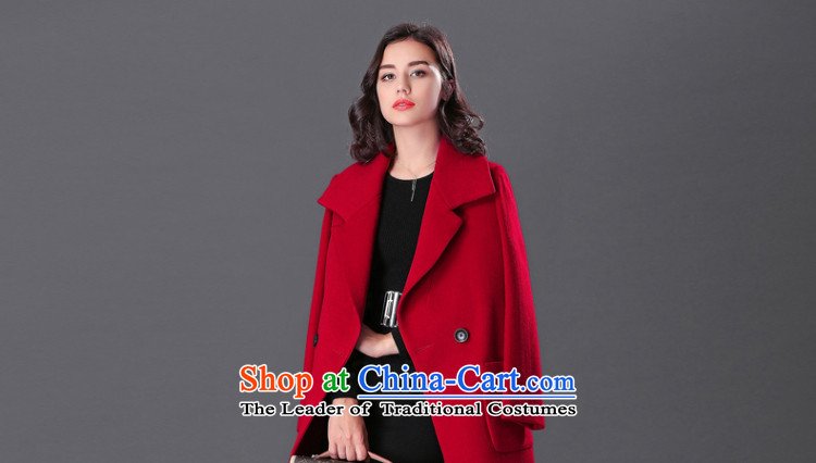 Ho Pui 2015 in New Women's Long cloak? female suit coats gross washable wool a wool coat large red L picture, prices, brand platters! The elections are supplied in the national character of distribution, so action, buy now enjoy more preferential! As soon as possible.