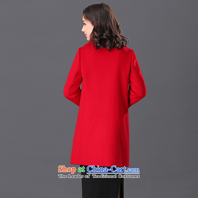 Ho Pui 2015 in New Women's Long cloak? female suit coats gross washable wool a wool coat large red , L Ho Pei (lanpei) , , , shopping on the Internet