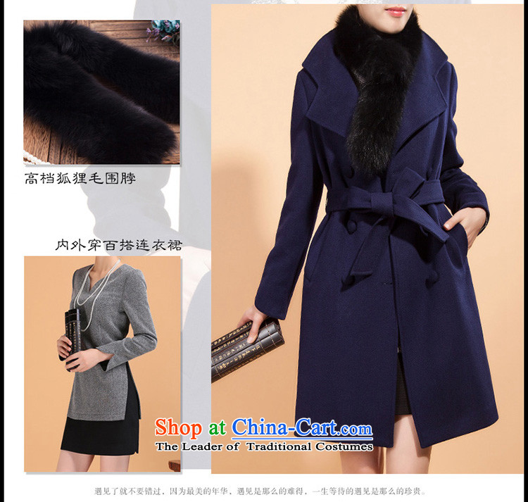 The new 2015 Sau San Mao jacket girl in long? high-end a wool coat larger autumn and winter coats girl marries wool? blue L picture, prices, brand platters! The elections are supplied in the national character of distribution, so action, buy now enjoy more preferential! As soon as possible.