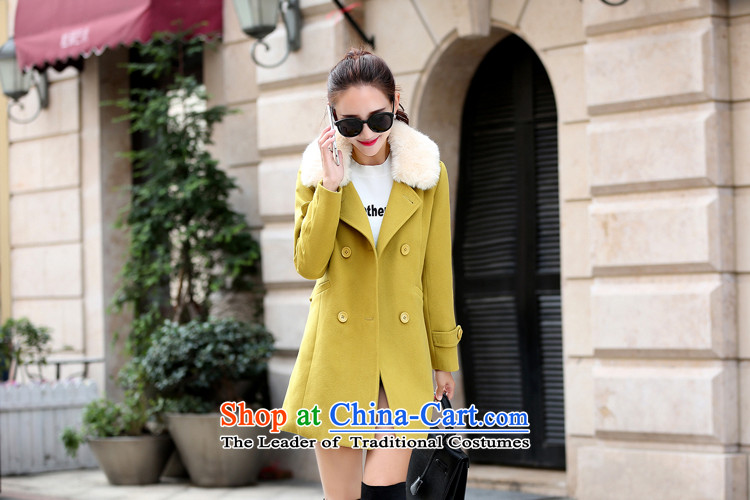 The first declared larger economy women's gross over the medium to longer term? jacket, loose double-a wool coat with collar \81461 WONG 3XL banana around 922.747 150 - 160131 Pictures, prices, brand platters! The elections are supplied in the national character of distribution, so action, buy now enjoy more preferential! As soon as possible.