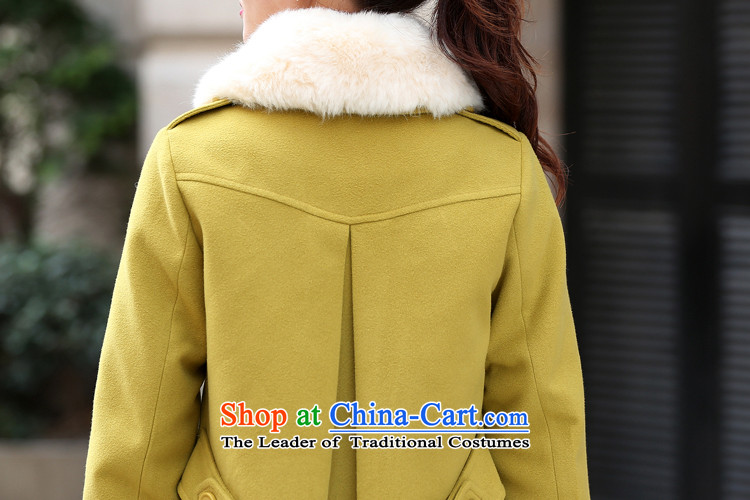 The first declared larger economy women's gross over the medium to longer term? jacket, loose double-a wool coat with collar \81461 WONG 3XL banana around 922.747 150 - 160131 Pictures, prices, brand platters! The elections are supplied in the national character of distribution, so action, buy now enjoy more preferential! As soon as possible.