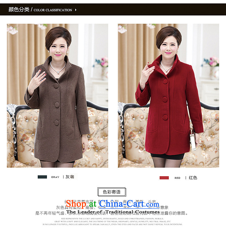 Mother jackets for winter coats Korean gross? In female long wool coat 15N388? Brown XXL picture, prices, brand platters! The elections are supplied in the national character of distribution, so action, buy now enjoy more preferential! As soon as possible.