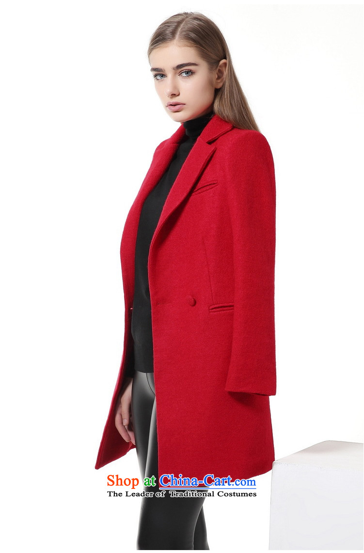 Hundreds of land silk woven 2015 autumn and winter new women's temperament wool long coats that? a jacket BL801203 Sau San big red - the cotton, L photo, prices, brand platters! The elections are supplied in the national character of distribution, so action, buy now enjoy more preferential! As soon as possible.