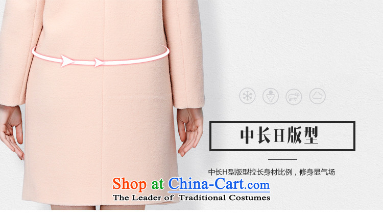 Sunny Pik Lam 2015 autumn and winter new products female lapel long-sleeved minimalist in double-long hair? coats orange pink XS picture, prices, brand platters! The elections are supplied in the national character of distribution, so action, buy now enjoy more preferential! As soon as possible.