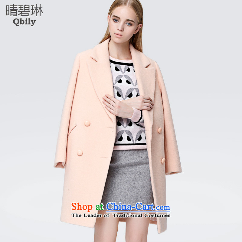 Sunny Pik Lam 2015 autumn and winter new products female lapel long-sleeved minimalist in double-long hair? coats orange pink XS, sunny Pik-rim (qbily) , , , shopping on the Internet