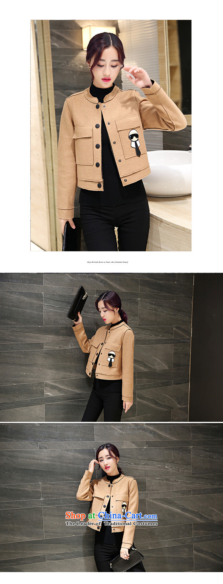 Anne Road 2015 new Korean style of autumn and winter round-neck collar long-sleeved Sau San cartoon characters gross jacket female Red? M picture, prices, brand platters! The elections are supplied in the national character of distribution, so action, buy now enjoy more preferential! As soon as possible.