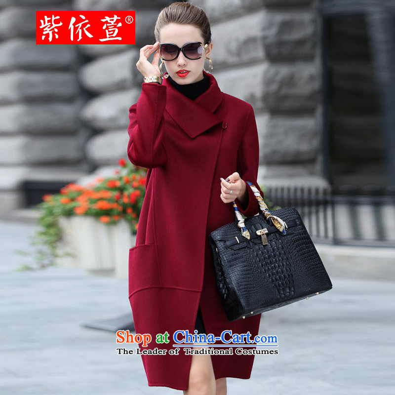 In accordance with the first fall 2015 Xuan stylish Sau San long wool jacket? 8202 Violet , L, purple to Xuan , , , shopping on the Internet