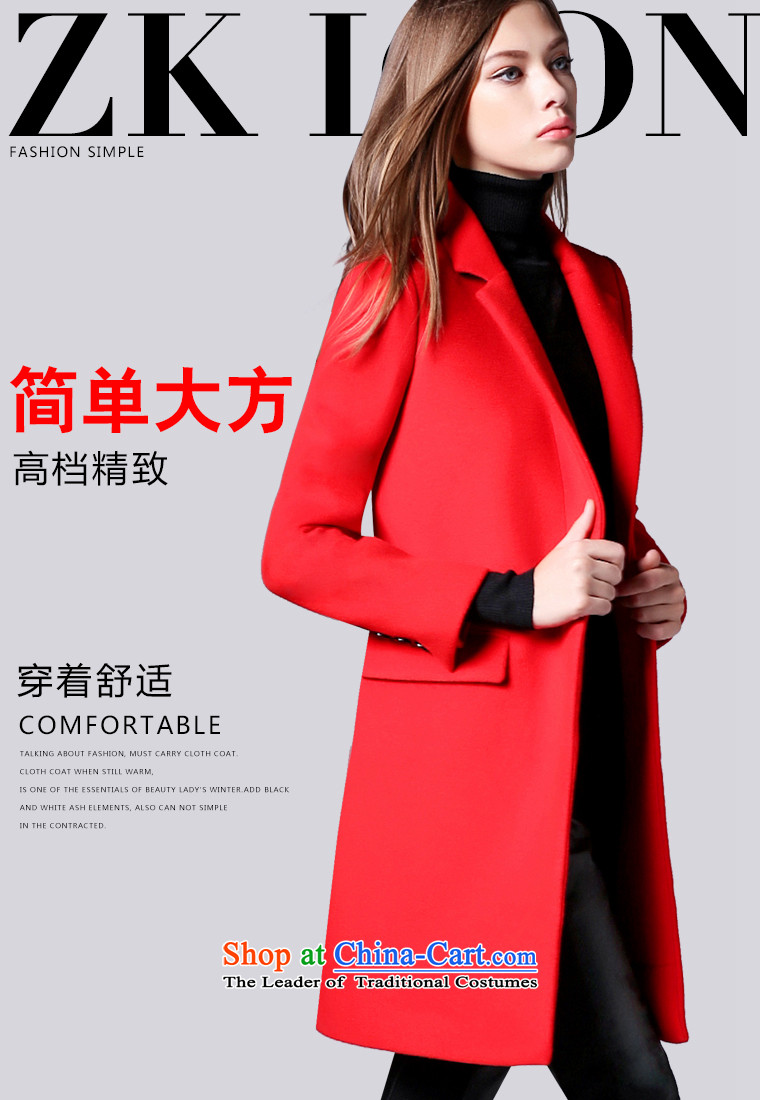 In 2015, the Cayman autumn and winter version won warm lapel long-sleeved wool coat and the European wind in small site incense long single row clip hair? t-shirt jacket red S picture, prices, brand platters! The elections are supplied in the national character of distribution, so action, buy now enjoy more preferential! As soon as possible.