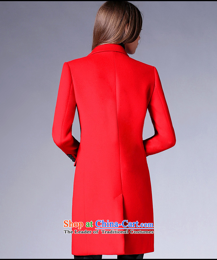 In 2015, the Cayman autumn and winter version won warm lapel long-sleeved wool coat and the European wind in small site incense long single row clip hair? t-shirt jacket red S picture, prices, brand platters! The elections are supplied in the national character of distribution, so action, buy now enjoy more preferential! As soon as possible.