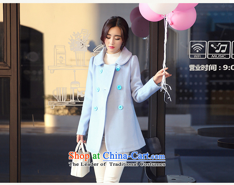 Arthur magic yi 2015 Fall/Winter Collections new coats female Korea gross? Edition small Heung-double-Sau San? female blue jacket gross S picture, prices, brand platters! The elections are supplied in the national character of distribution, so action, buy now enjoy more preferential! As soon as possible.